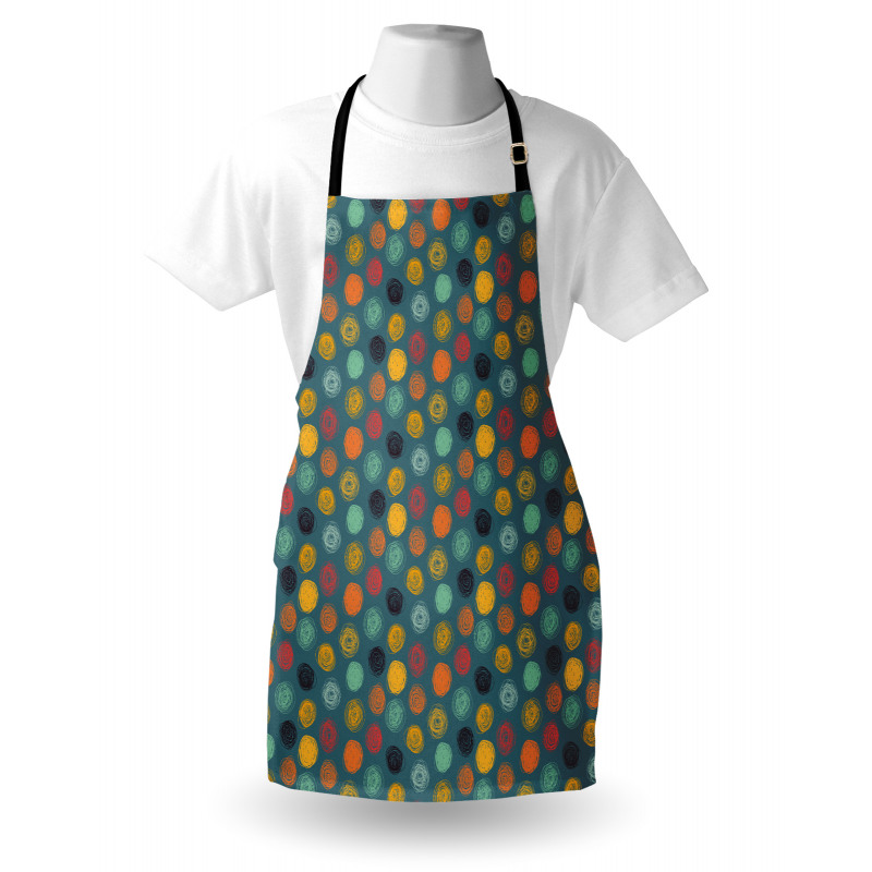 Colorful Abstract Circle Apron