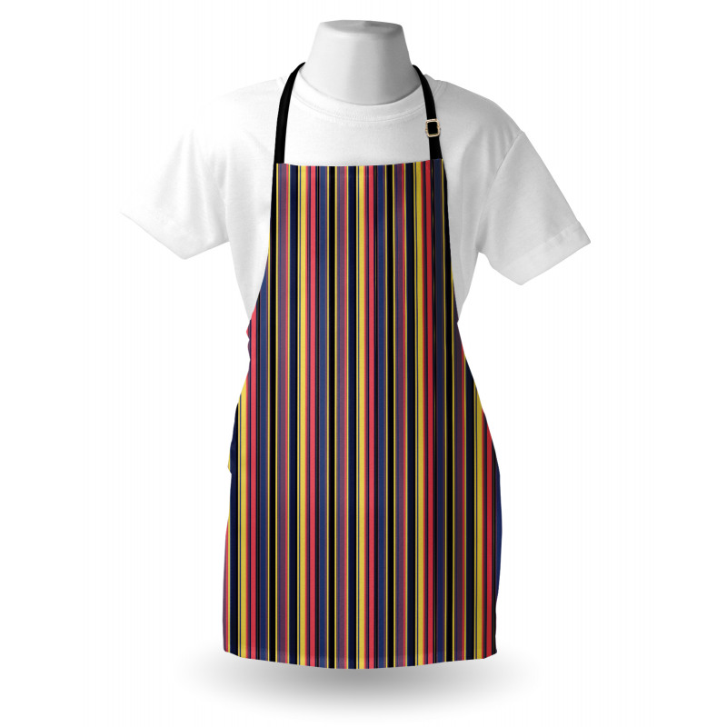 Vintage Geometric Stipes Apron