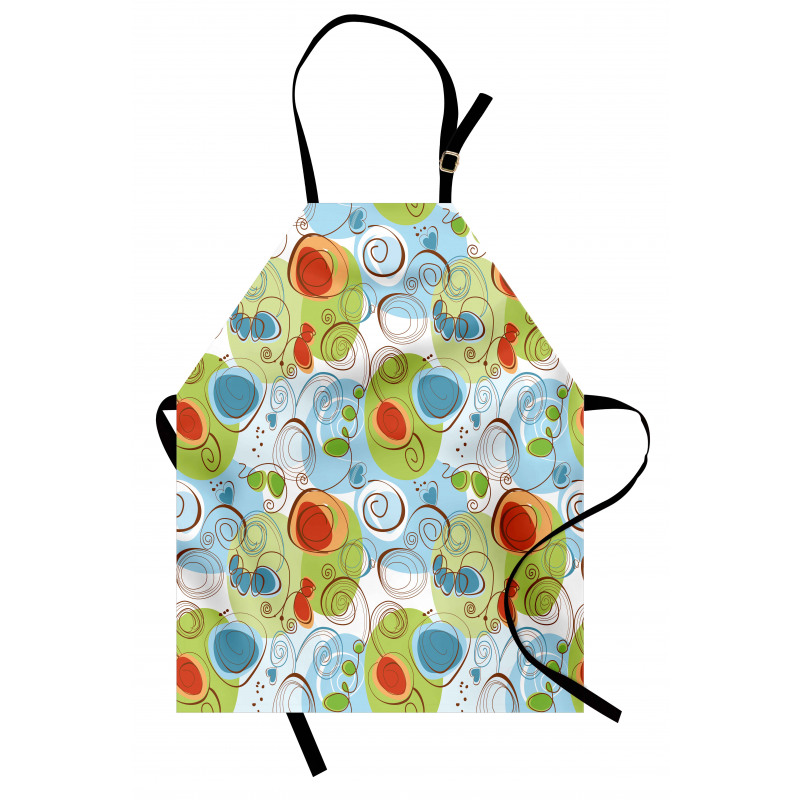 Geometric Funky Swirl Apron