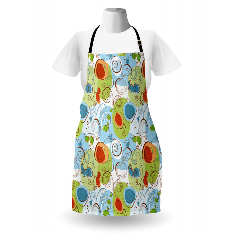 Geometric Funky Swirl Apron