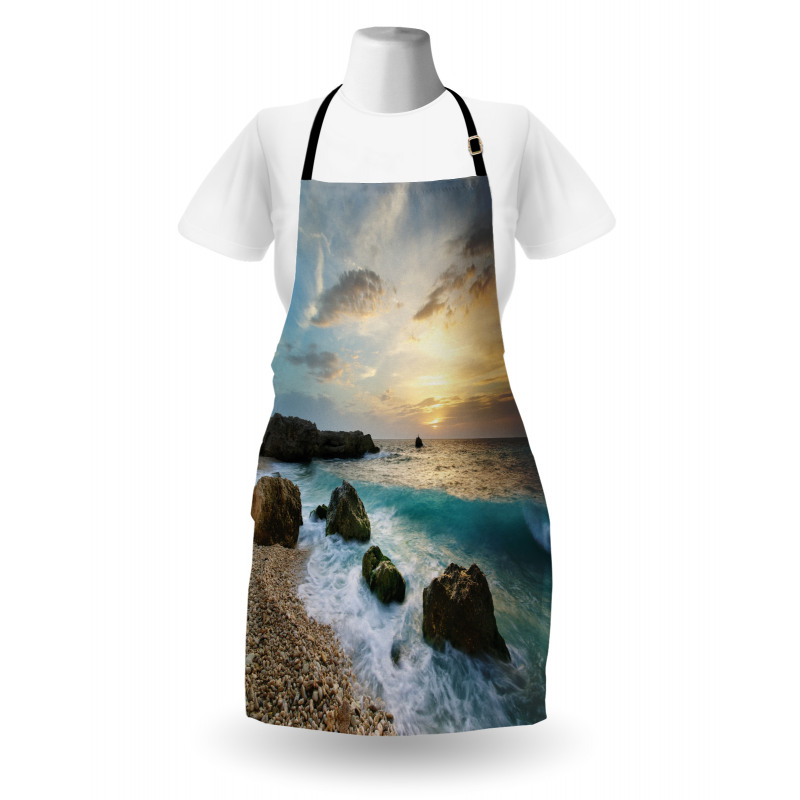 Seascape Sunrise Waves Apron