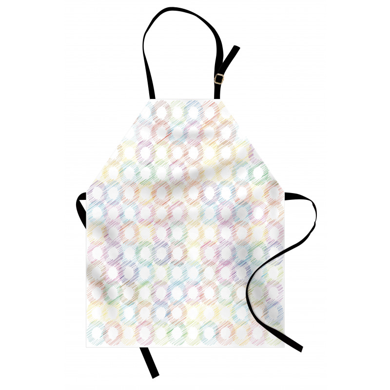 Grunge Colored Circles Apron