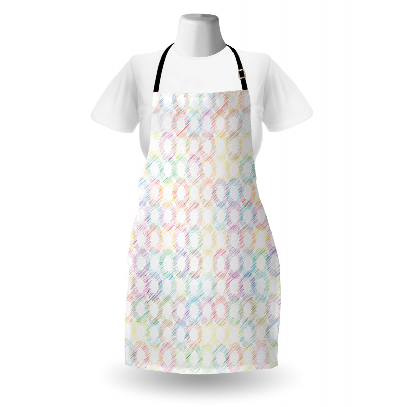 Grunge Colored Circles Apron