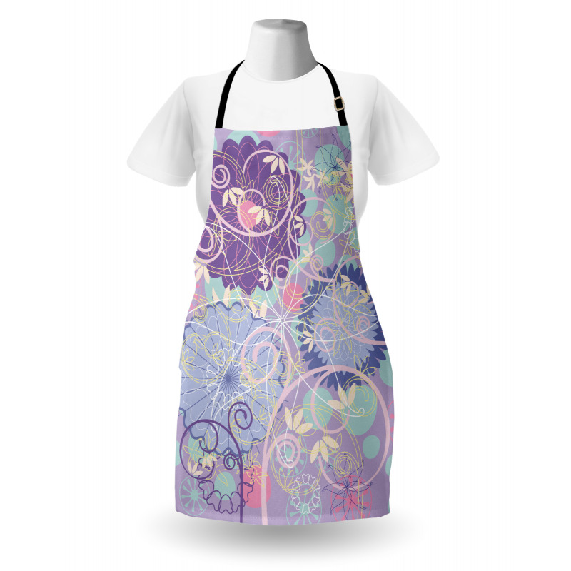 Dandelions Leaves Swirls Apron