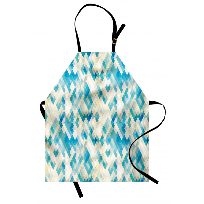 Hexagonal Abstract Grunge Apron