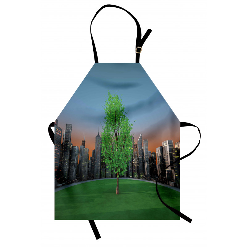 Cityscape Modern Garden Apron