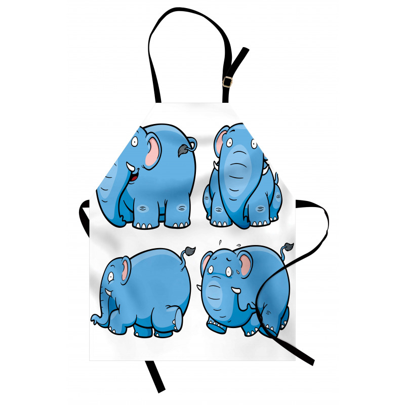 Cartoon Elephants Apron