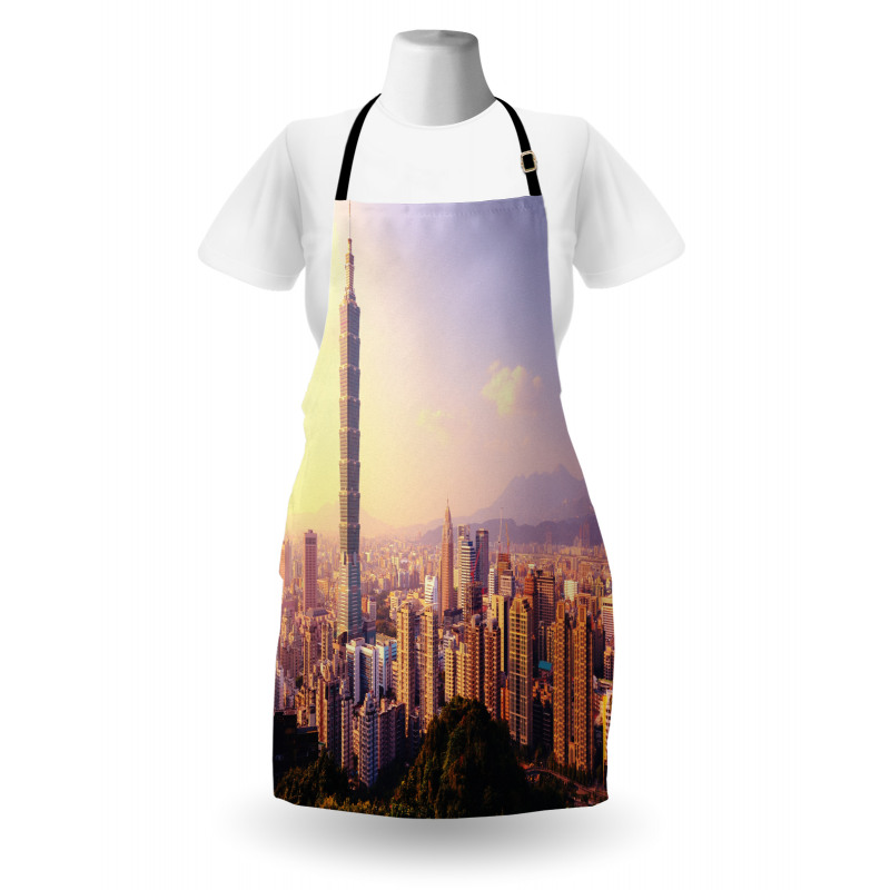 Skyline Taipei Taiwan Apron