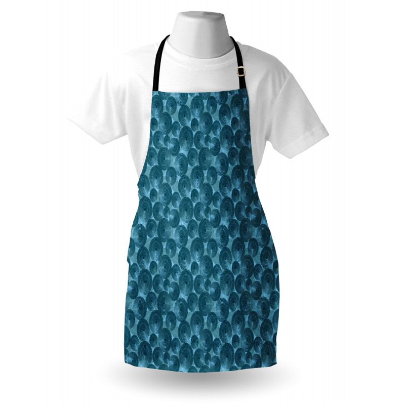 Circles Dots Rounded Tile Apron