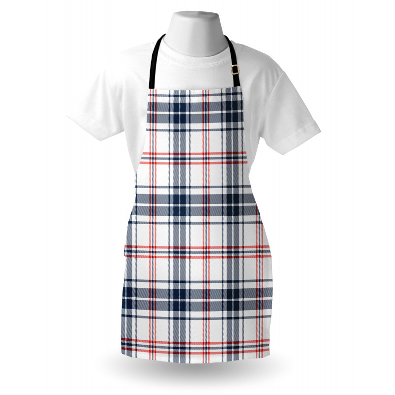 English Tartan Motif Apron