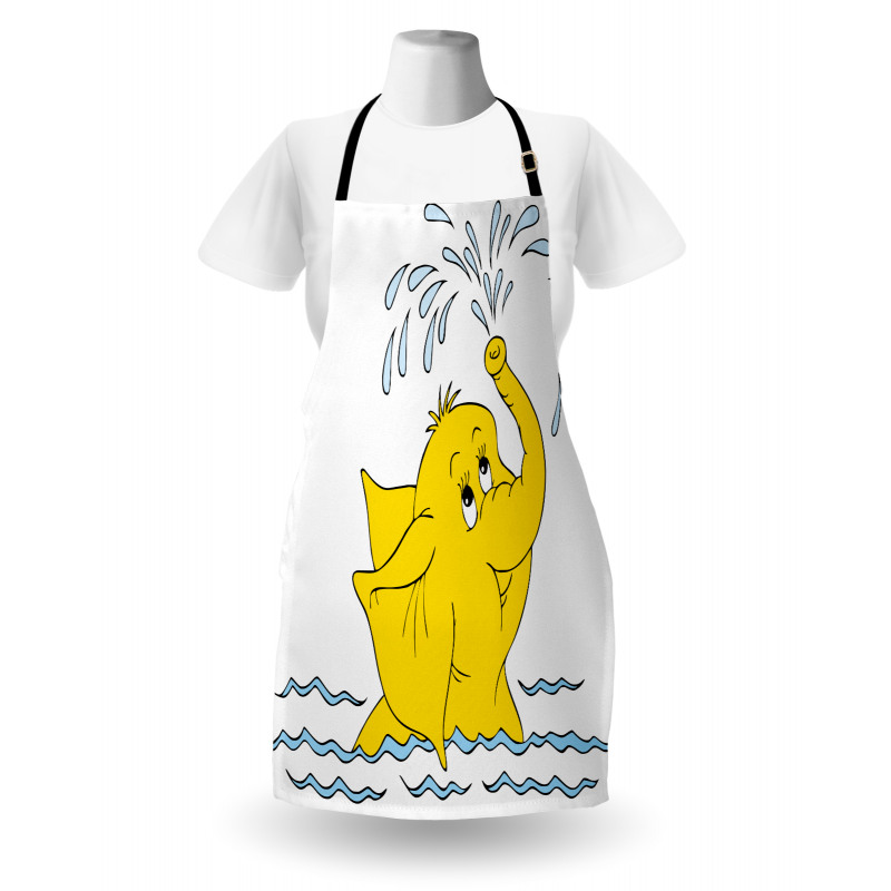 Cartoon Elephant Water Apron