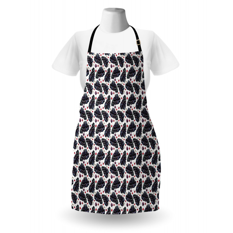 Retro Grape Plum Cherry Apron