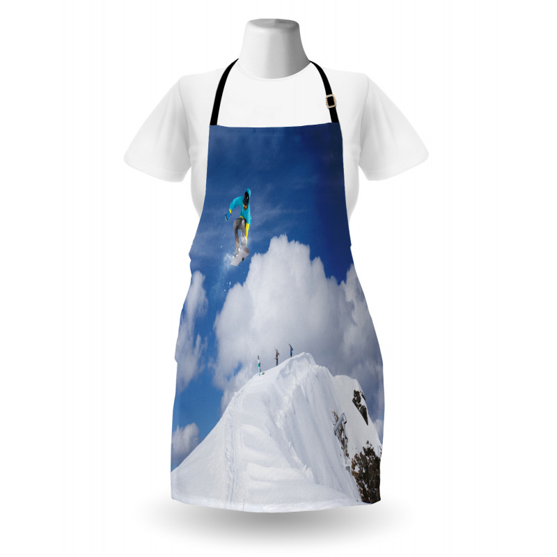 Snowboarder Mountaintop Apron