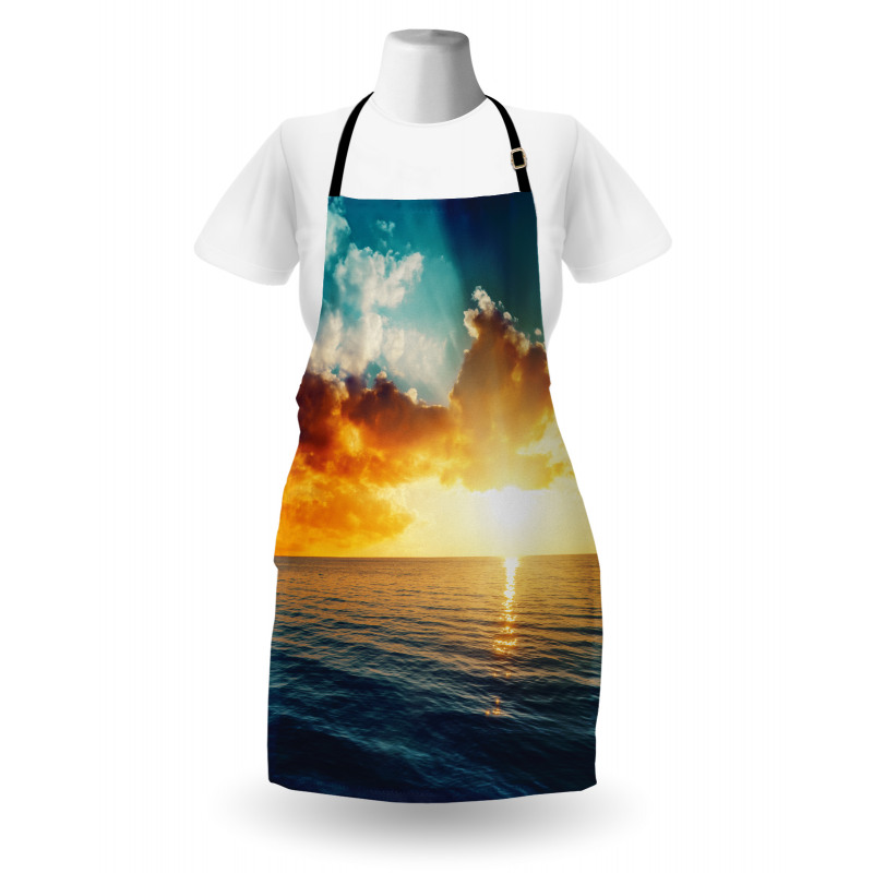 Majestic Sunset over Sea Apron