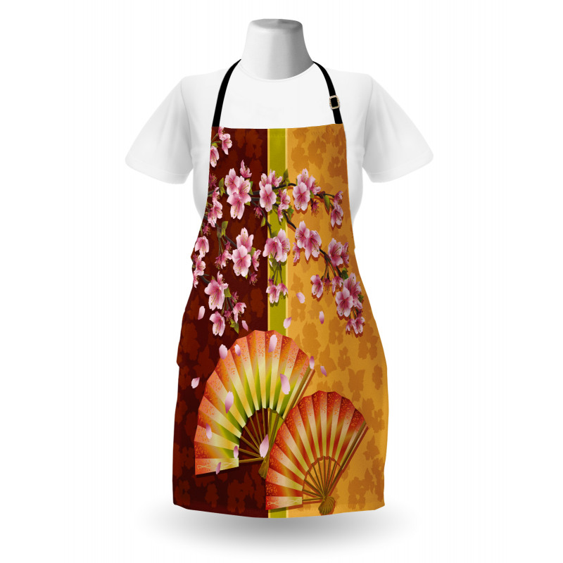 Sakura Blossoms Asian Apron