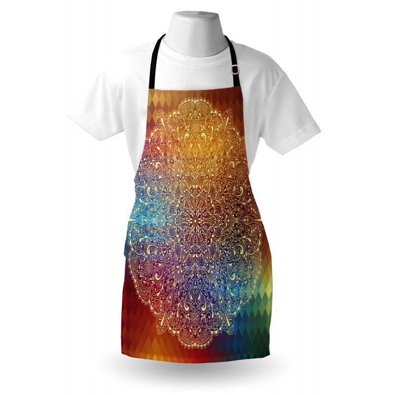 Oriental Floral Detail Apron