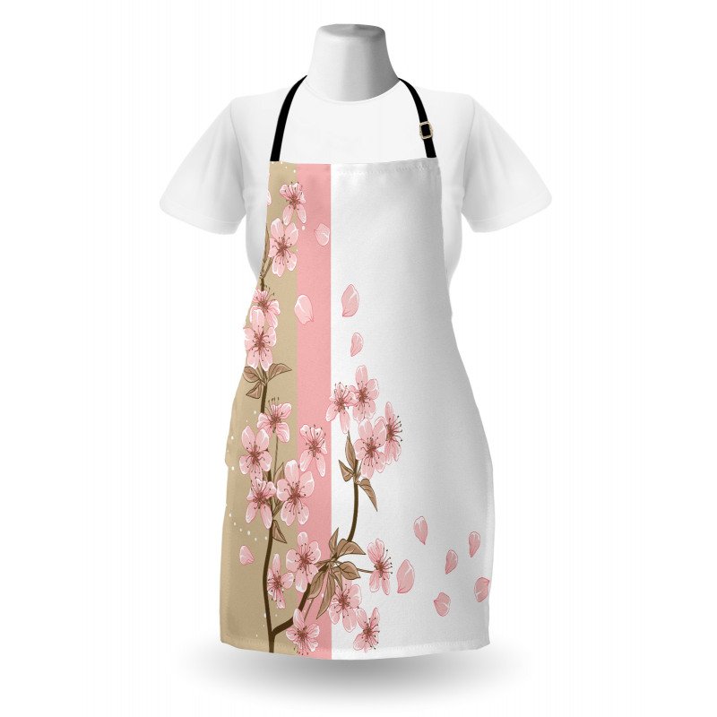 Romantic Sakura Blooms Apron