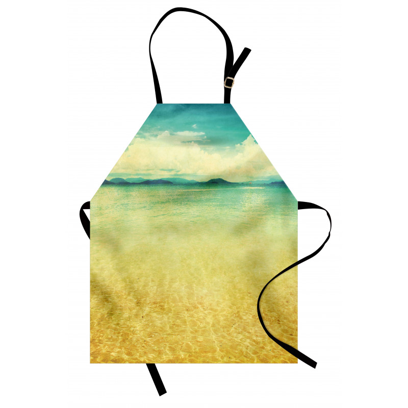 Vintage Grunge Sea View Apron