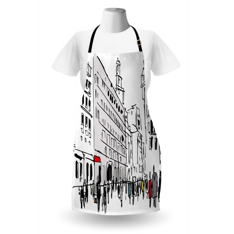 Ink Cityscape Street View Apron