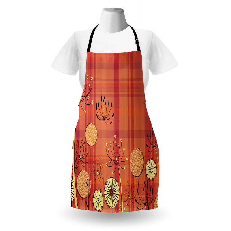 Umbellifer Flower Tartan Apron