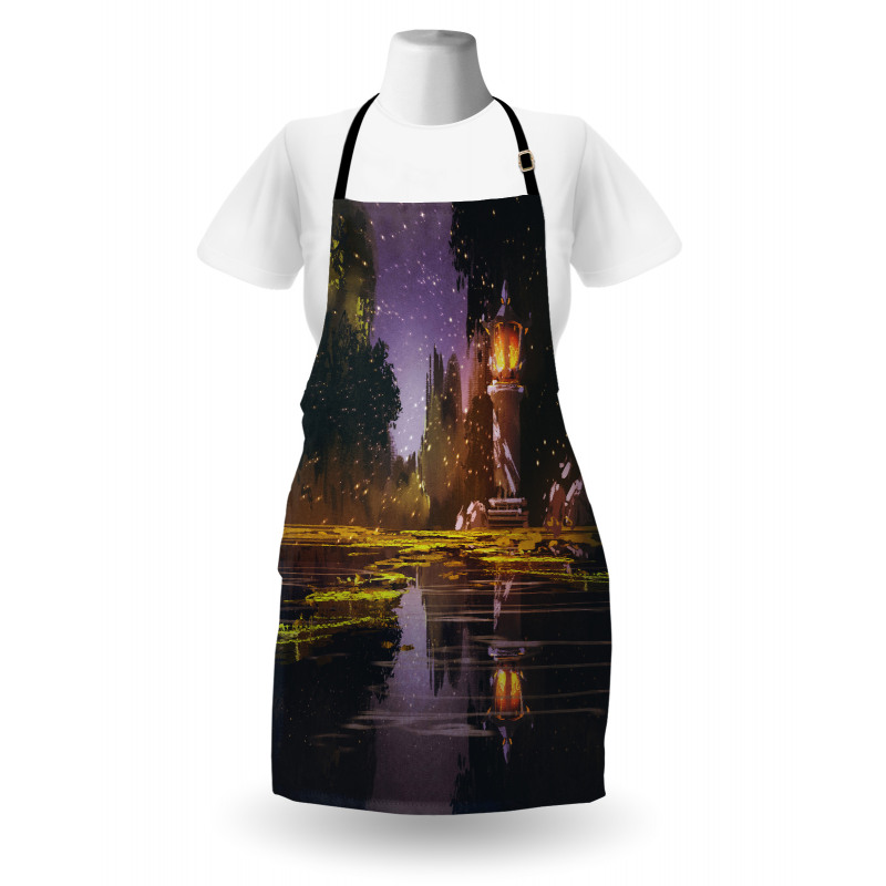 Lantern Forest Night Apron