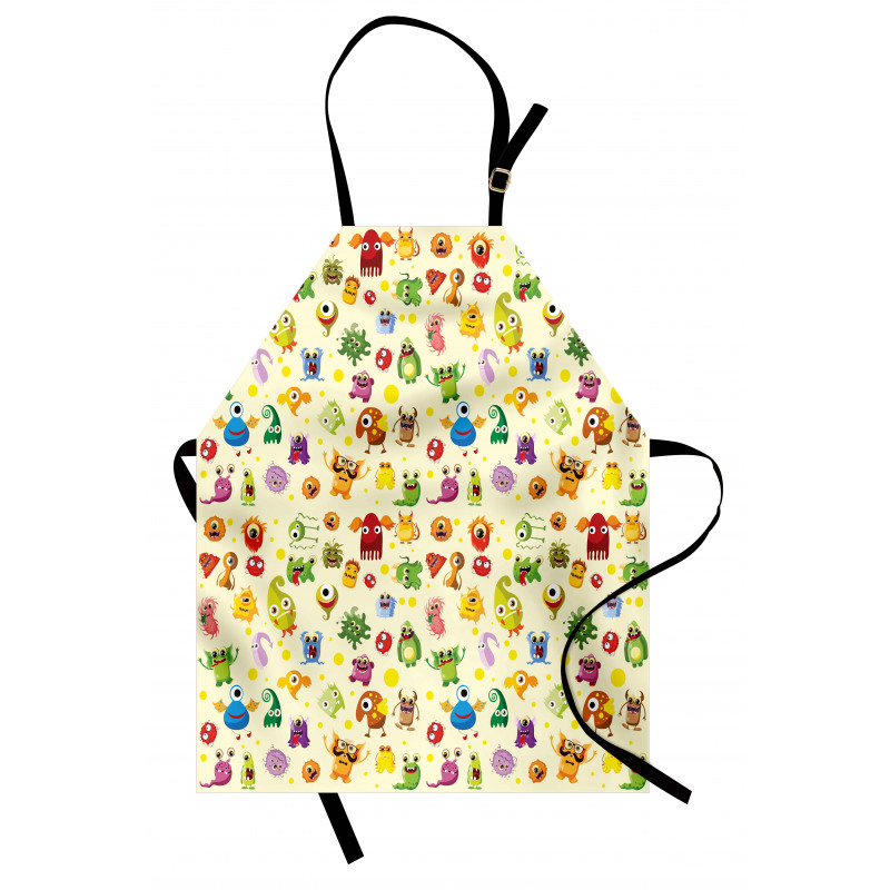 Cartoon Monsters Apron