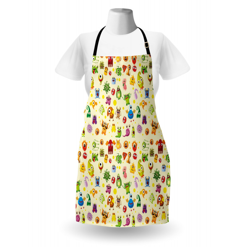 Cartoon Monsters Apron