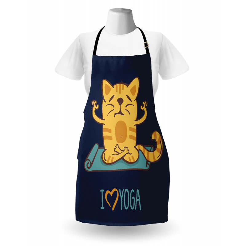 Cat Lotus Position Apron