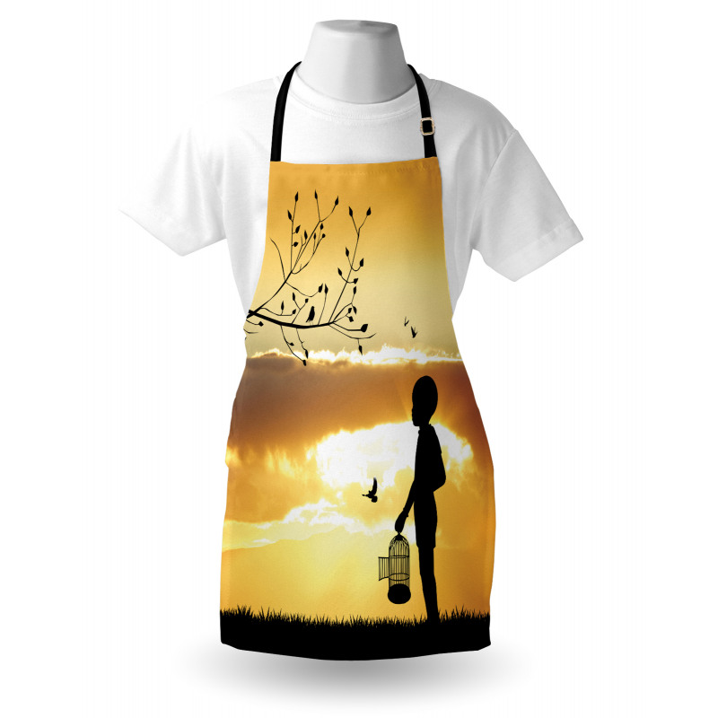 Child with a Bird Cage Apron