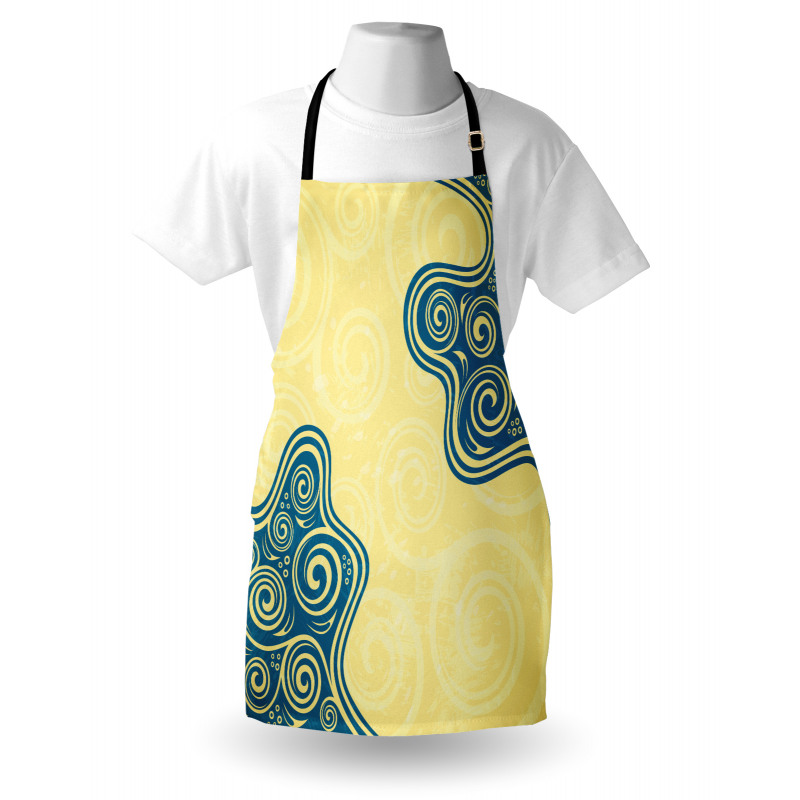 Vintage Floral Spiral Apron