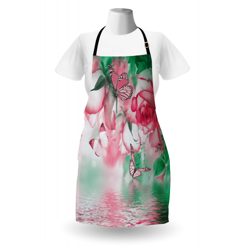 Rose Petals Butterfly Apron