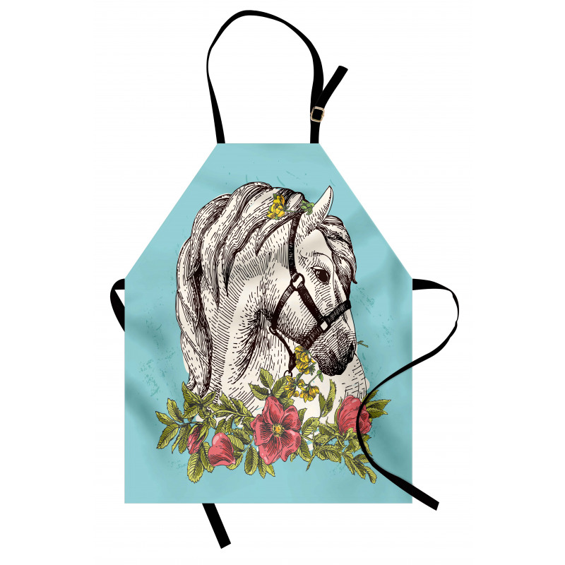 Boho Horse Opium Popy Apron