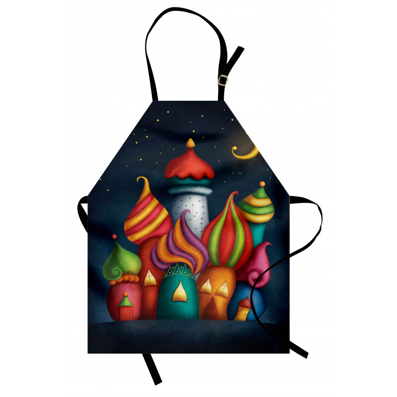 Oriental Castles Moon Apron