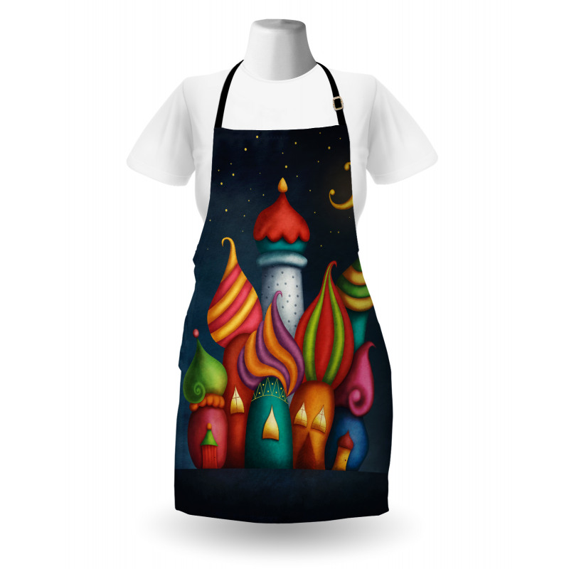 Oriental Castles Moon Apron