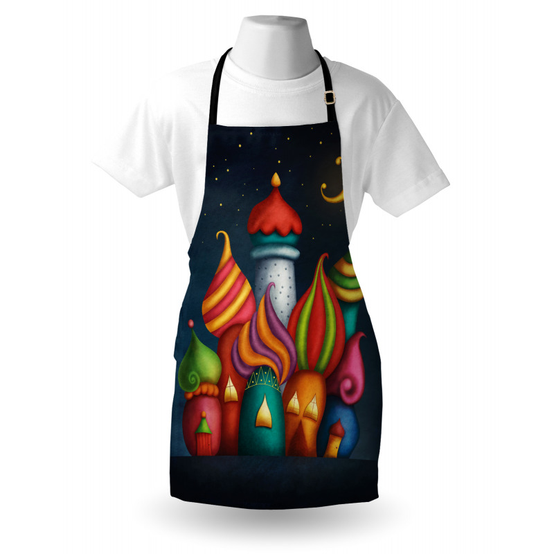 Oriental Castles Moon Apron