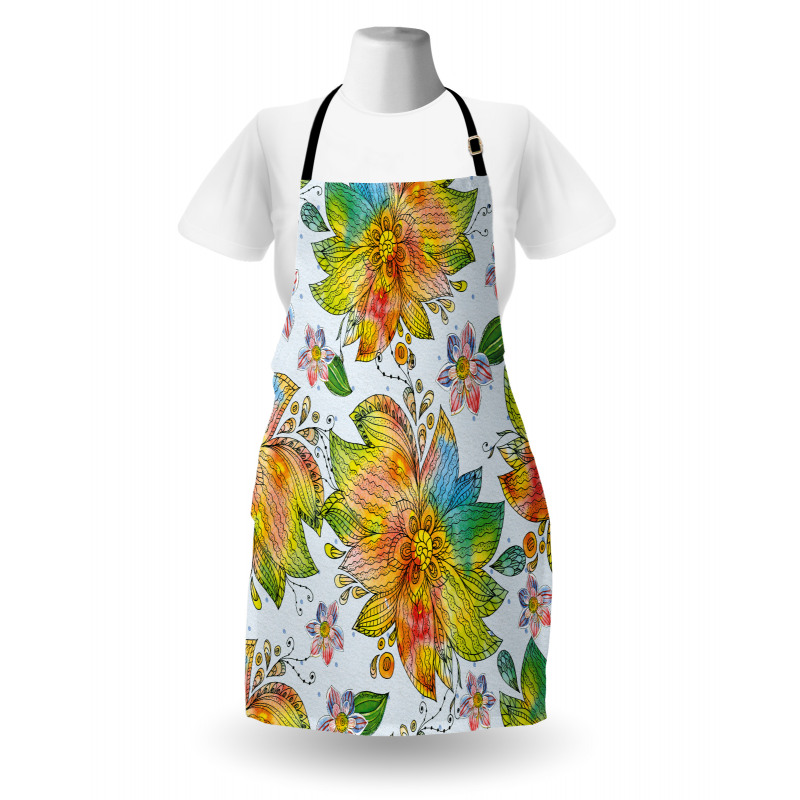 Macro Flower Petals Art Apron