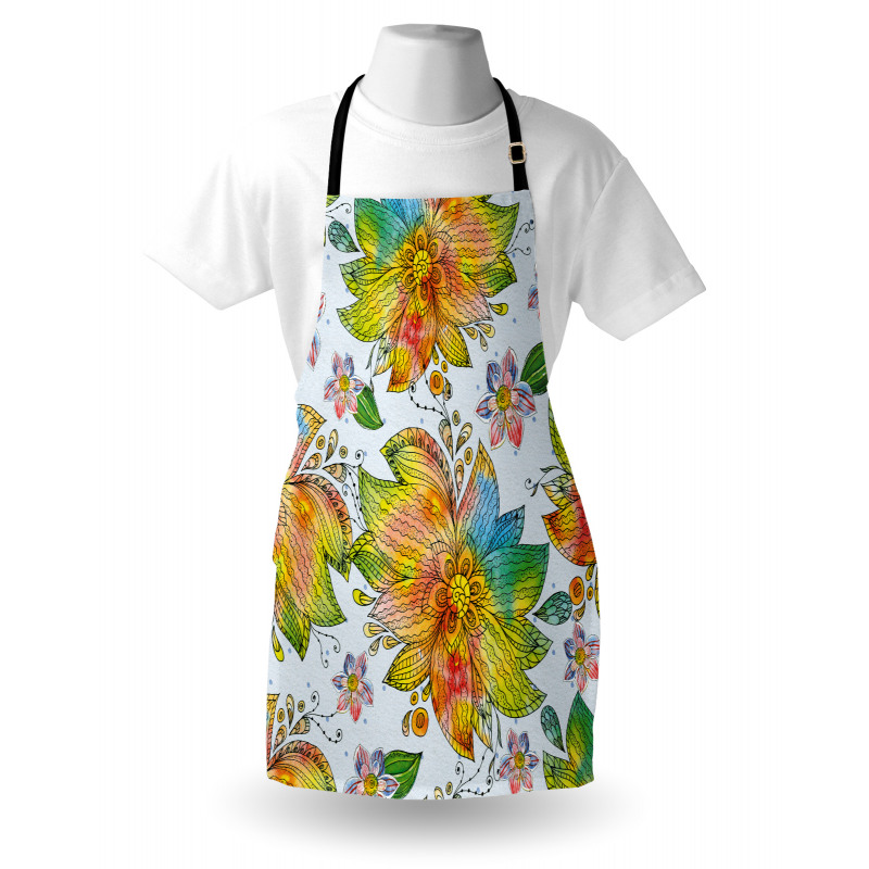 Macro Flower Petals Art Apron