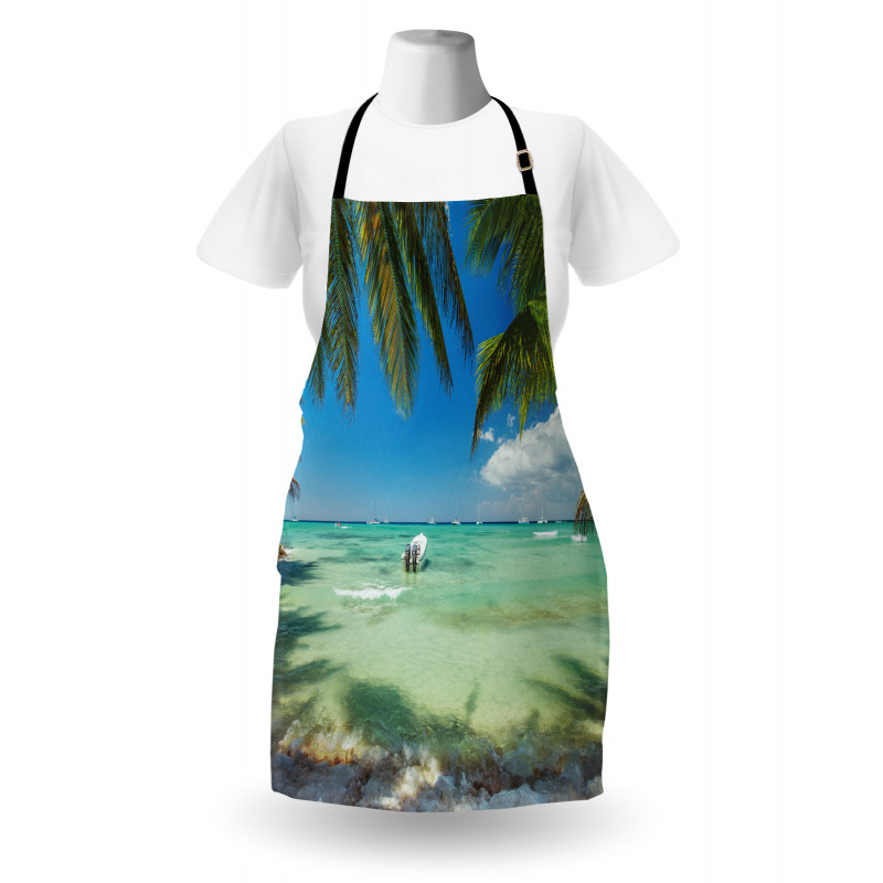 Surreal Sea Palm Tree Apron