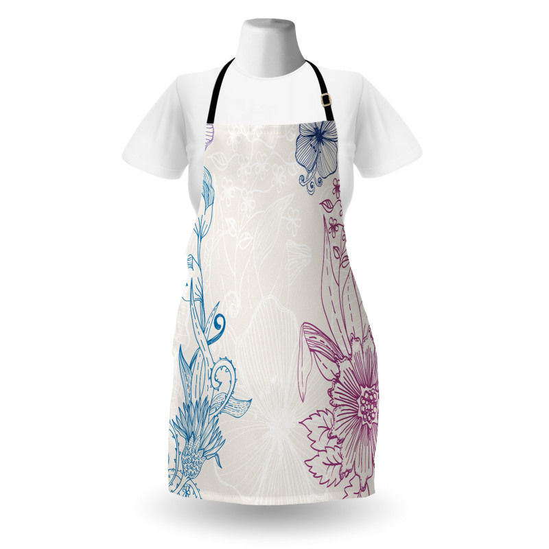 Flower Field Spring Art Apron