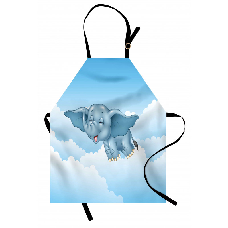 Baby Elephant and Clouds Apron