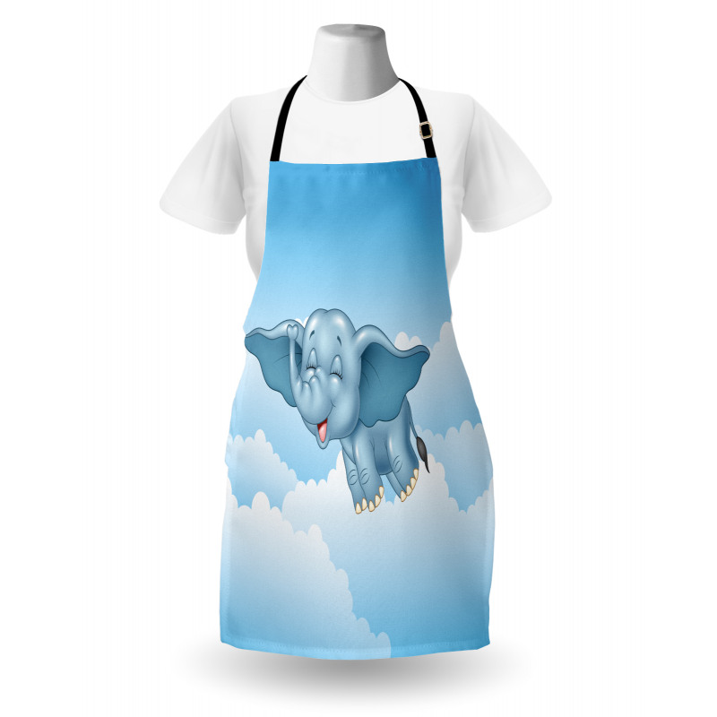 Baby Elephant and Clouds Apron