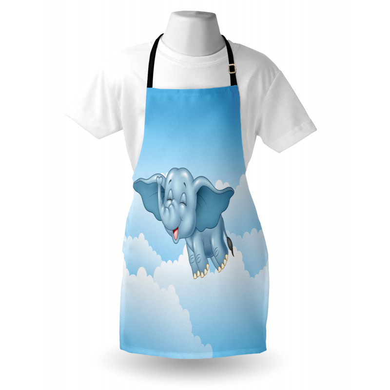 Baby Elephant and Clouds Apron