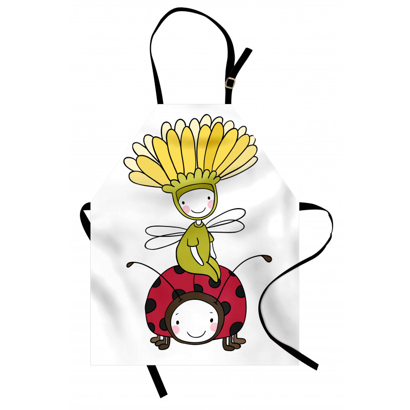 Flower Fairy and Ladybug Apron