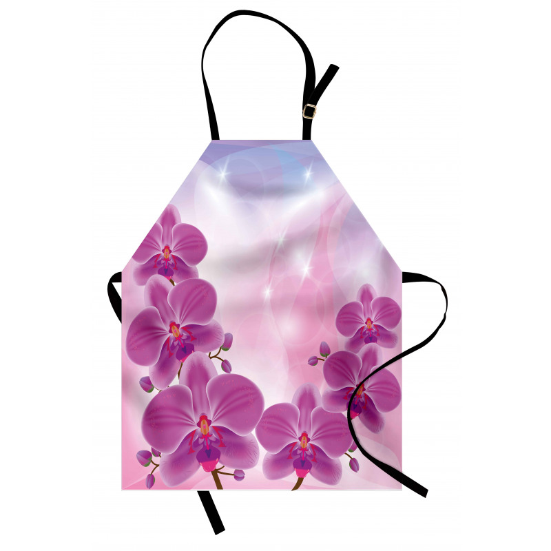 Exotic Orchid Flowers Apron