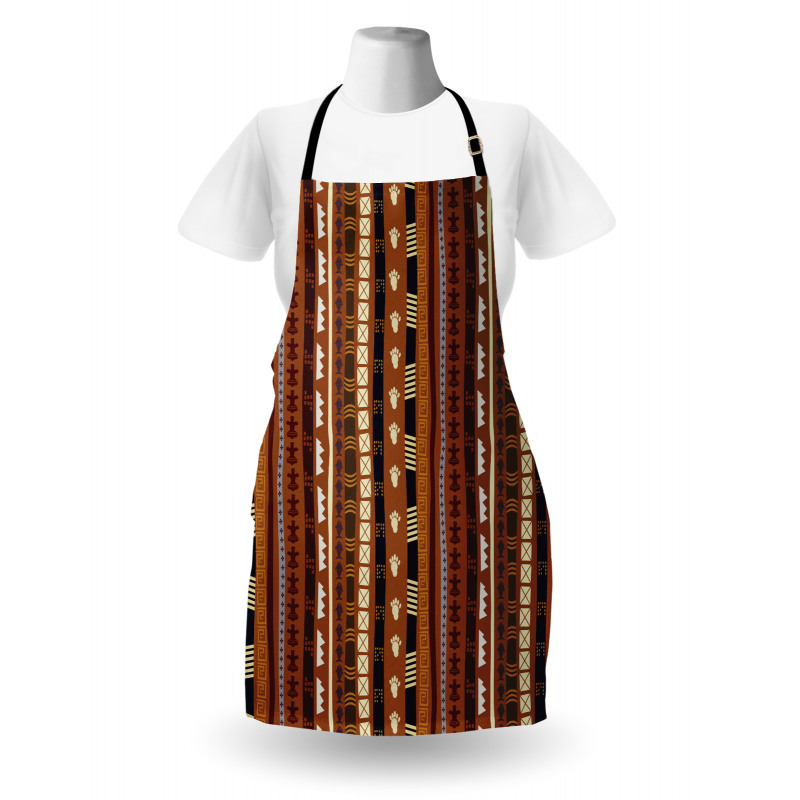 Abstract Details Stripes Apron