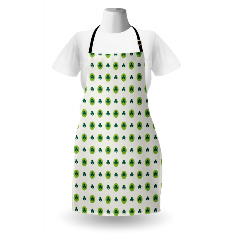 Clovers Green Dots Irish Apron