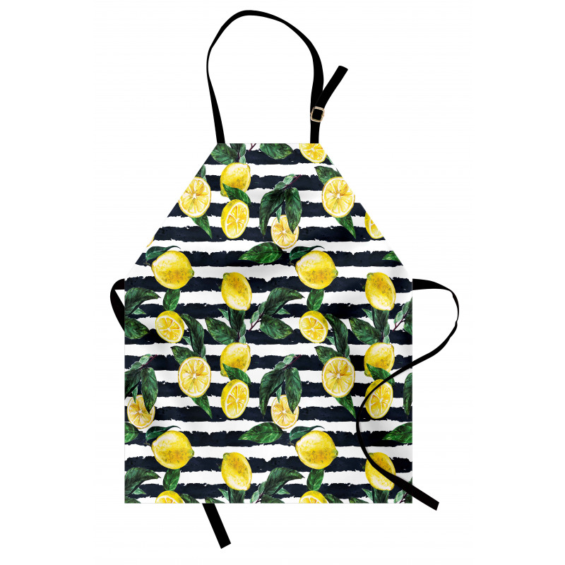 Fresh Lemons Striped Apron