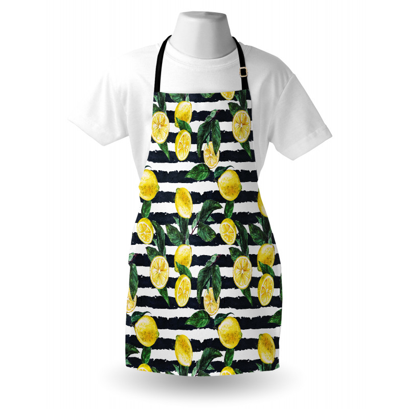 Fresh Lemons Striped Apron