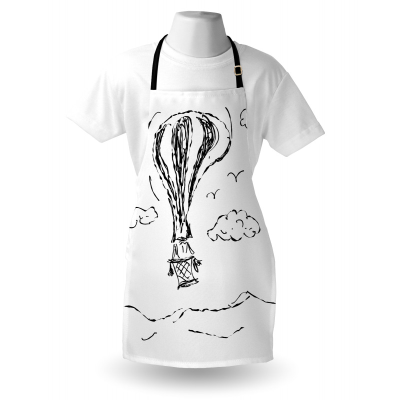 Hot Air Balloon Clouds Apron