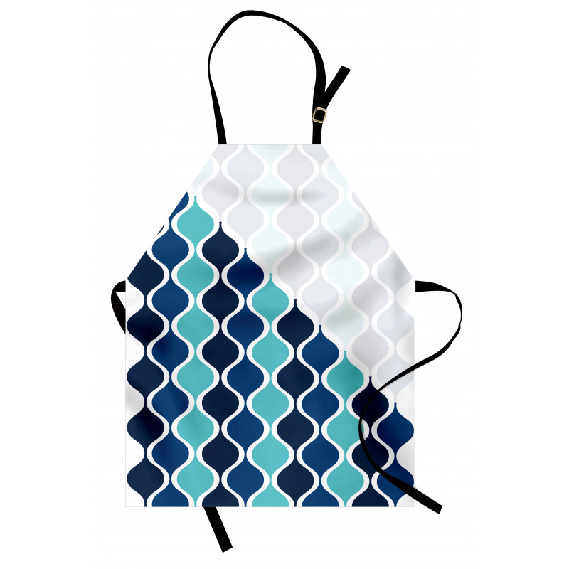 Wavy Stripes Spirals Apron